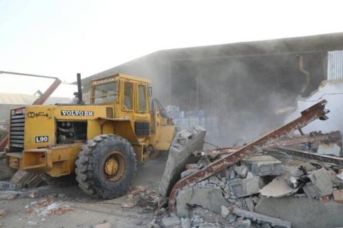 تخریب و آزادسازی ۱۵۲ ساخت و ساز بدون مجوز در حریم منطقه ۱۳