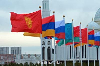 تجارت ۳ و چهار دهم میلیارد دلاری ایران با اوراسیا در سال ۹۹