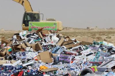 امحای ۹۰ میلیارد تومان کالای غیربهداشتی و غیرقابل مصرف